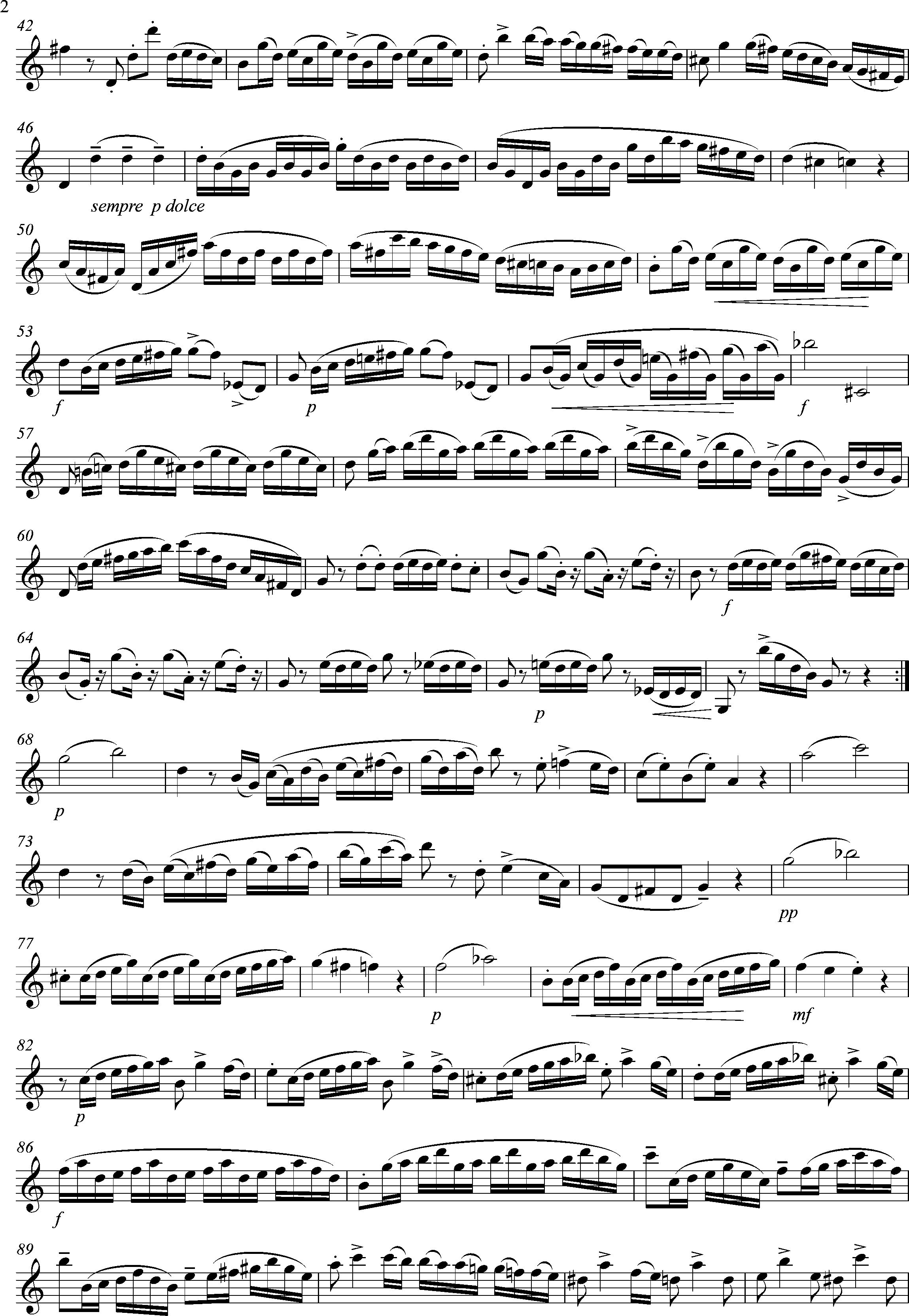 Clarinet Study No 1, Page 2